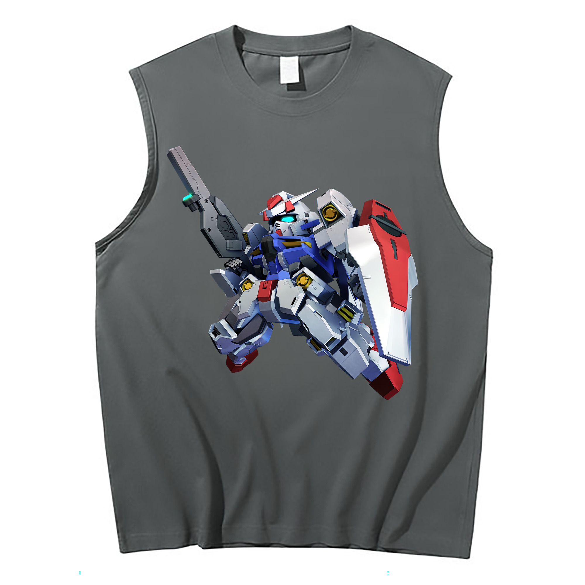 （画像用） 機動戦士ガンダム Mobile Suit Gundam コットン100％タンクトップ（フロントプリント）